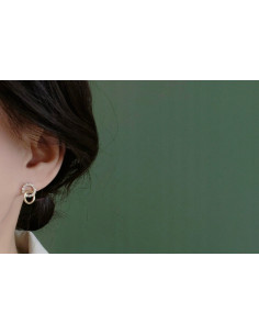 Kolczyki złote Lolita Accessories srebrny sztyft 925 2