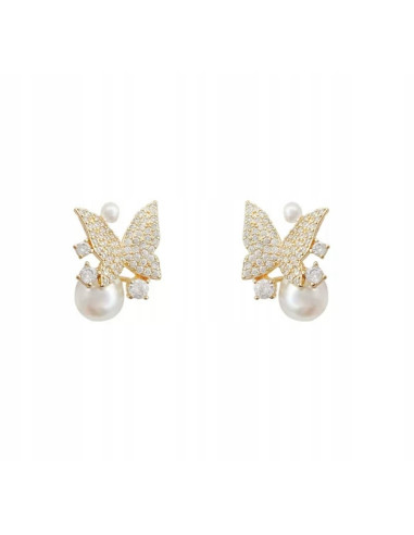Kolczyki Lolita Accessories Srebrny sztyft "925" Motylki