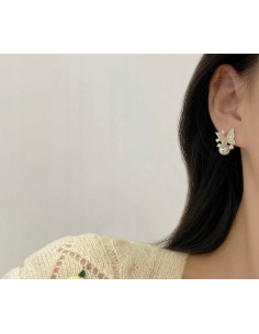 Kolczyki Lolita Accessories Srebrny sztyft "925" Motylki 2