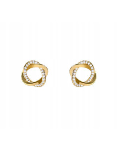 Kolczyki złote Lolita Accessories srebrny sztyft 925 węzeł