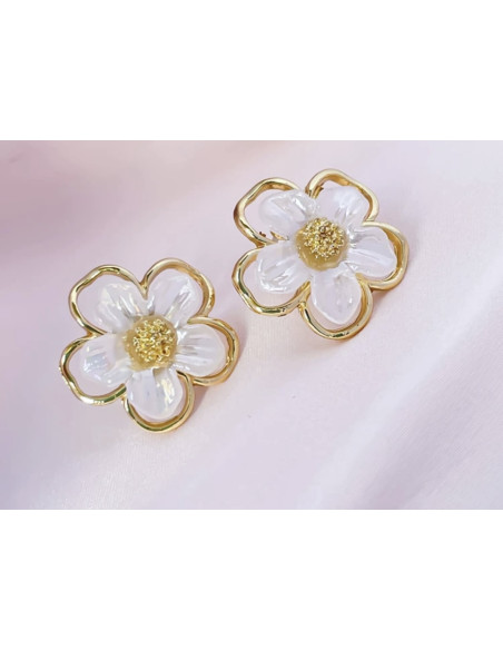 Kolczyki Kwiatek Kwiatki Lolita Accessories srebrny sztyft 925