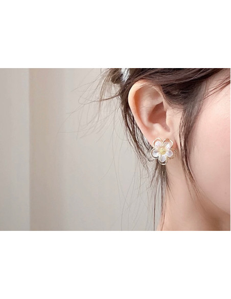 Kolczyki Kwiatek Kwiatki Lolita Accessories srebrny sztyft 925