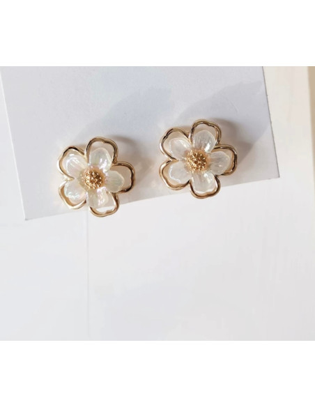 Kolczyki Kwiatek Kwiatki Lolita Accessories srebrny sztyft 925