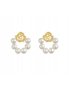 kolczyki z perłami srebrny sztyft 925 Lolita Accessories