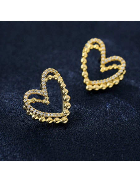 Kolczyki Lolita Accessories Srebrny sztyft "925" Serce