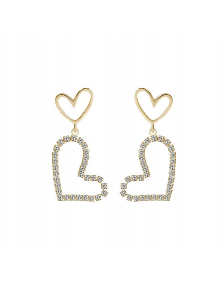 Kolczyki Lolita Accessories Srebrny sztyft "925" Serce