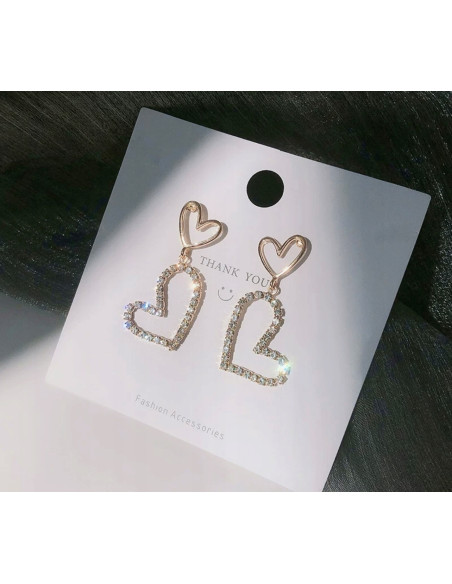 Kolczyki Lolita Accessories Srebrny sztyft "925" Serce