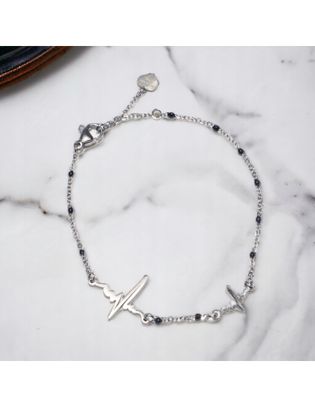 Bransoletka na rękę stal chirurgiczna Lolita Accessories srebrny