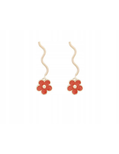 Kolczyki Kwiatek Kwiatki Lolita Accessories srebrny sztyft 925