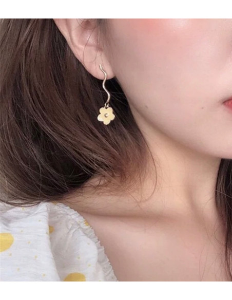 Kolczyki Kwiatek Kwiatki Lolita Accessories srebrny sztyft 925