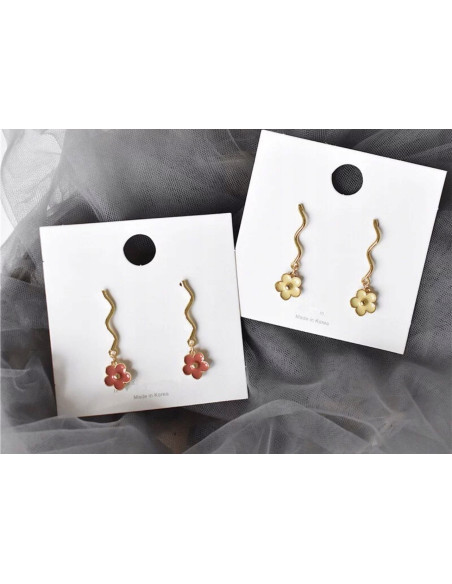 Kolczyki Kwiatek Kwiatki Lolita Accessories srebrny sztyft 925