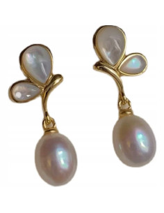 kolczyki z perłami srebrny sztyft 925 Lolita Accessories