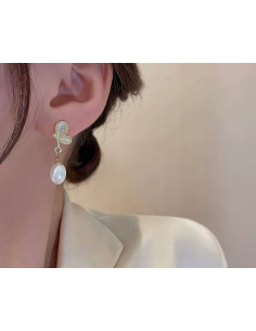 kolczyki z perłami srebrny sztyft 925 Lolita Accessories 2