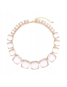 Naszyjnik bezbarwnypod szyję Krysztły w Oprawie Lolita...