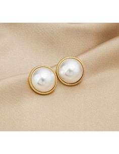 Perłowe Kolczyki Lolta Accessories ze srebrnym sztyftem 925 2