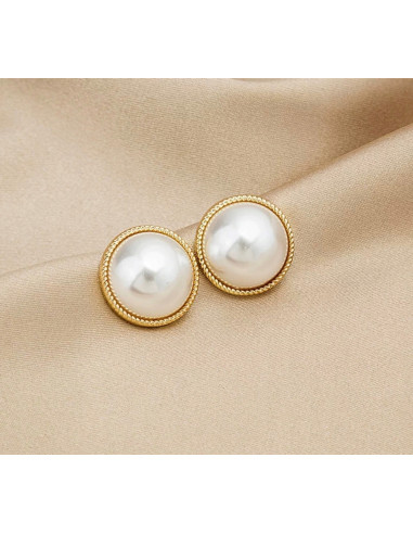 Perłowe Kolczyki Lolta Accessories ze srebrnym...