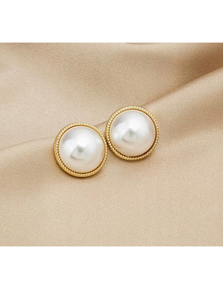 Perłowe Kolczyki Lolta Accessories ze srebrnym sztyftem 925