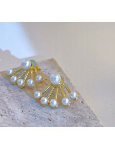 kolczyki z perłami srebrny sztyft 925 Lolita Accessories 2