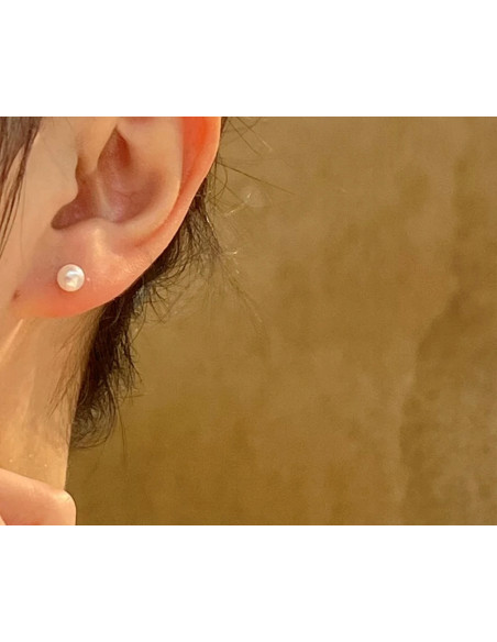 kolczyki z perłami srebrny sztyft 925 Lolita Accessories