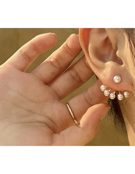 kolczyki z perłami srebrny sztyft 925 Lolita Accessories