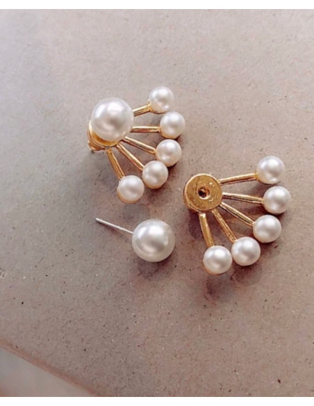 kolczyki z perłami srebrny sztyft 925 Lolita Accessories