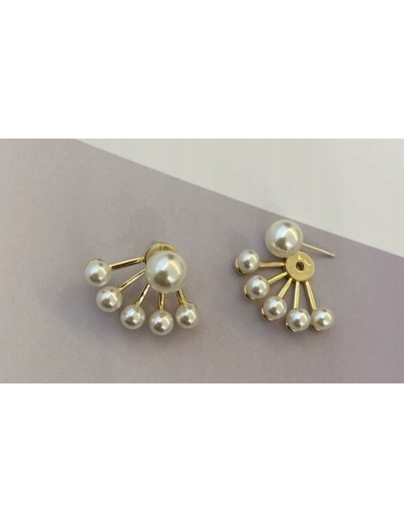 kolczyki z perłami srebrny sztyft 925 Lolita Accessories