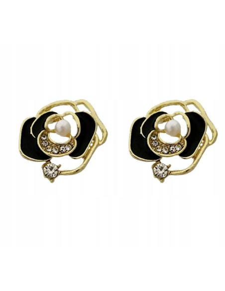 Kolczyki Kwiatek Kwiatki Lolita Accessories srebrny sztyft 925 Róże