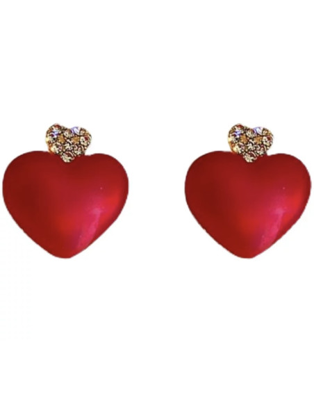 Kolczyki Lolita Accessories Srebrny sztyft "925" Serce