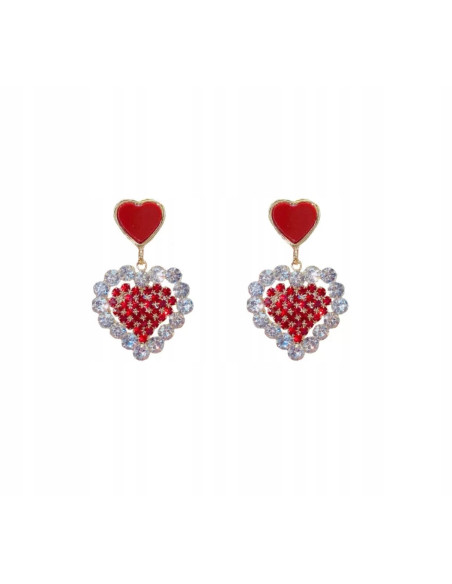 Kolczyki Lolita Accessories Srebrny sztyft "925" Serce