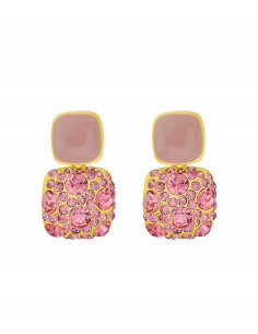 Kolczyki Lolita Accessories Srebrny sztyft "925" różowe...