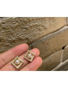 kolczyki z perłami srebrny sztyft 925 Lolita Accessories... 2