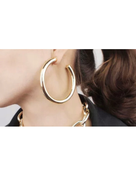 Kolczyki ze stali chirurgicznej Koła 6 cm Lolita Accessories