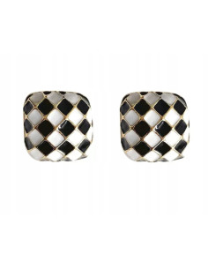 Kolczyki Lolita Accessories Srebrny sztyft "925" Szachownica