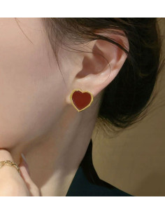 Kolczyki Lolita Accessories Srebrny sztyft "925" Serce 2