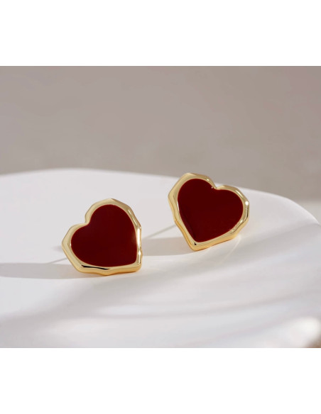 Kolczyki Lolita Accessories Srebrny sztyft "925" Serce