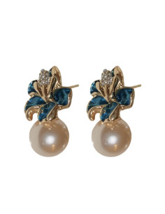 kolczyki z perłami srebrny sztyft 925 Lolita Accessories 2