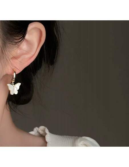 Kolczyki Lolita Accessories Srebrny sztyft "925" Motylki