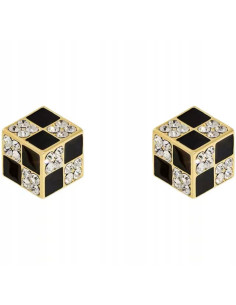 Kolczyki Szachownica srebrny sztyft 925 Lolita...