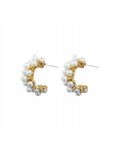 kolczyki z perłami srebrny sztyft 925 Lolita Accessories