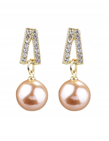 kolczyki z perłami srebrny sztyft 925 Lolita Accessories