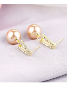 kolczyki z perłami srebrny sztyft 925 Lolita Accessories 2