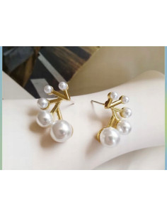 kolczyki z perłami srebrny sztyft 925 Lolita Accessories 2