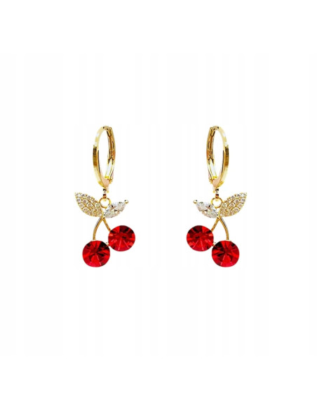 Kolczyki Lolita Accessories Srebrny sztyft "925" Wiśnie Wisienki