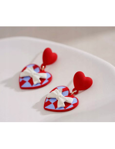 Kolczyki Lolita Accessories Srebrny sztyft "925" Serce 2