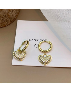 Kolczyki Lolita Accessories Srebrny sztyft "925" Serca 2