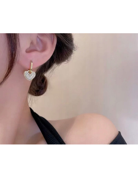 Kolczyki Lolita Accessories Srebrny sztyft "925" Serca