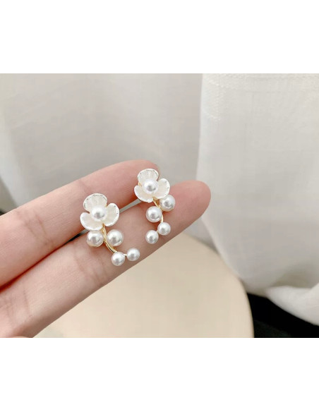 Kolczyki Kwiatek Kwiatki Lolita Accessories srebrny sztyft 925