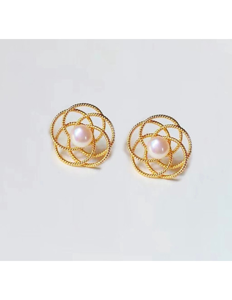 Kolczyki Kwiatek Kwiatki Lolita Accessories srebrny sztyft 925