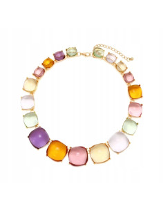 Naszyjnik kolorowe kamienie w oprawie Lolita Accessories