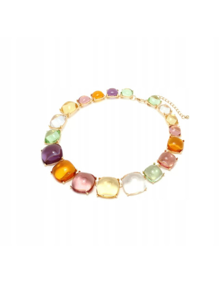 Naszyjnik kolorowe kamienie w oprawie Lolita Accessories